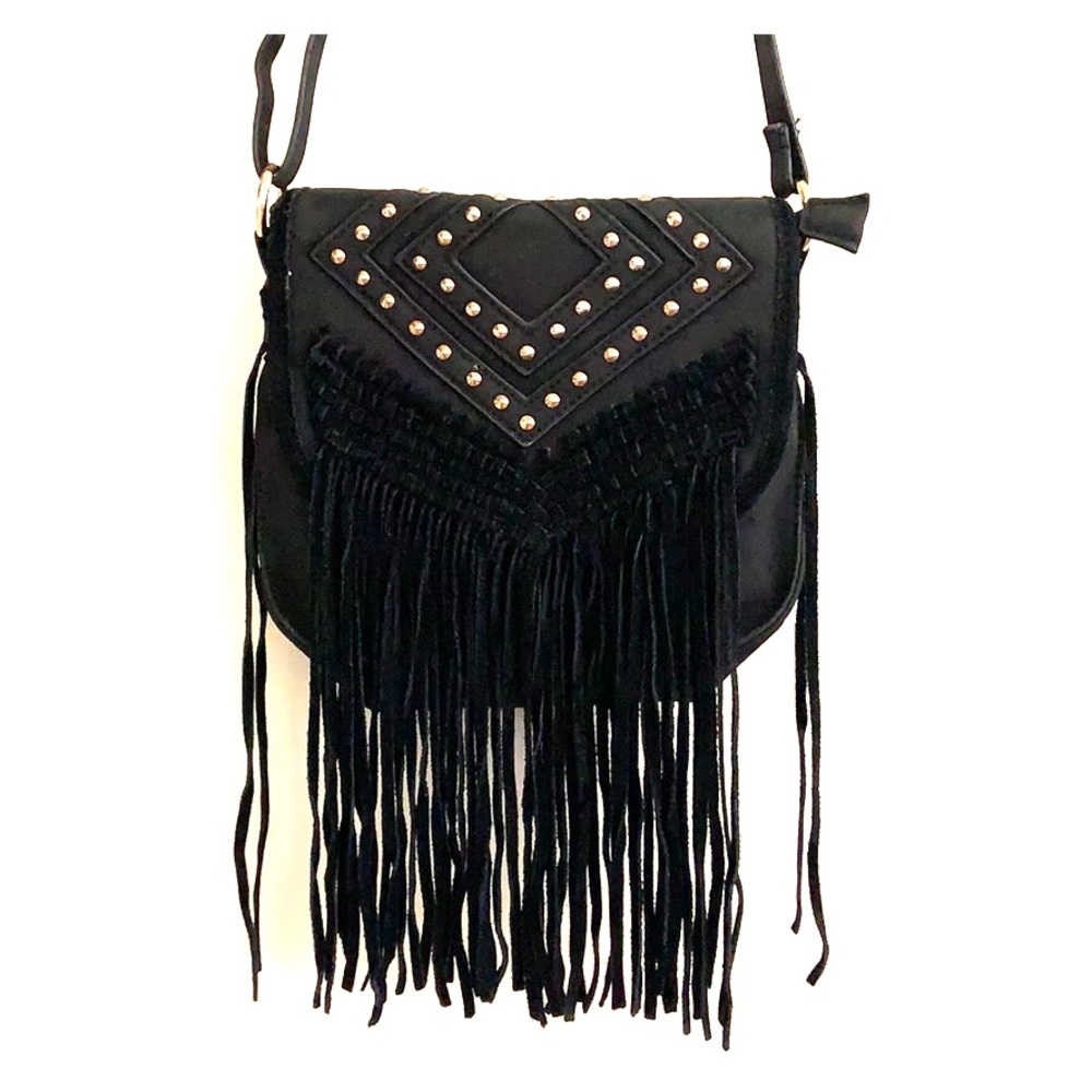 Fringe Leather Purse